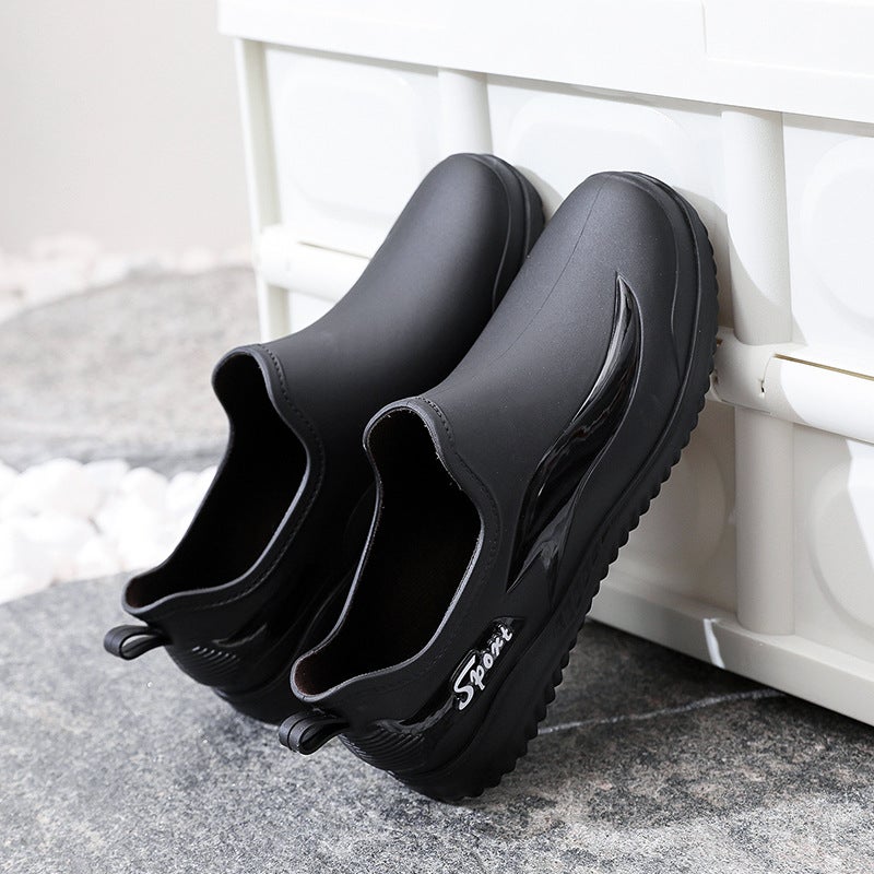 [Non-Slip And Wear-Resistant] Low-Cut Waterproof Water Shoes For Men, Chef Work Shoes, Rain Boots, Men'S Labor Protection Shoes, Versatile For Outdoor Wear - Image 2